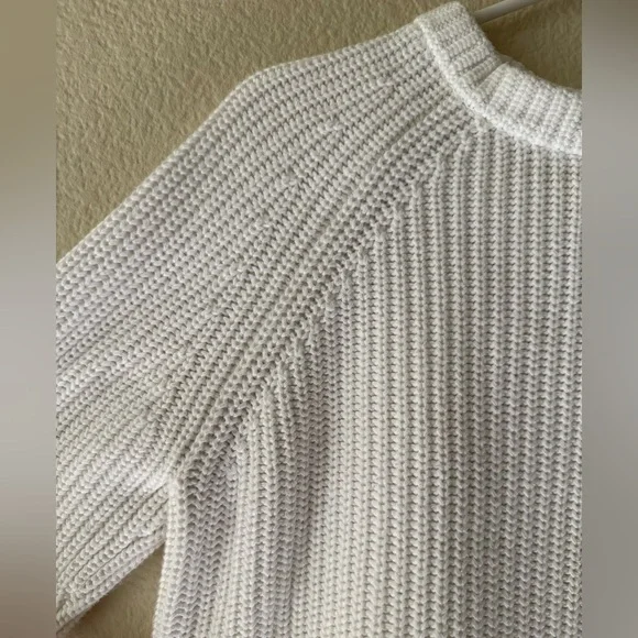 Quince Cream Ribbed Knit Pullover - Picture 3 of 13